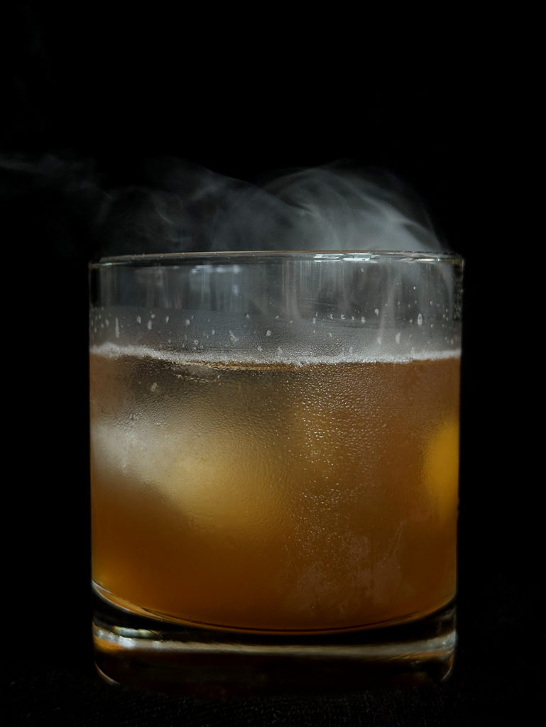 Emerson's, Signature Cocktail, Le Smoking, a mezcal-based cocktail in honor of YSL Le Smoking