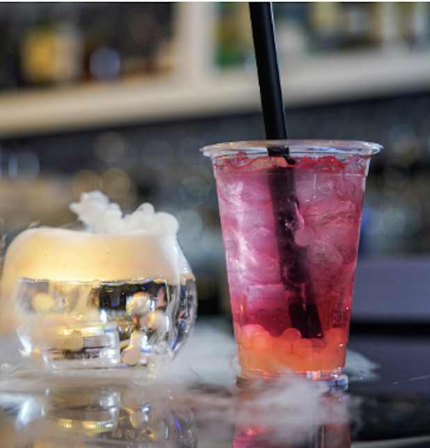 Space Bar, Signature Cocktail, ‘Galactic Glam,”