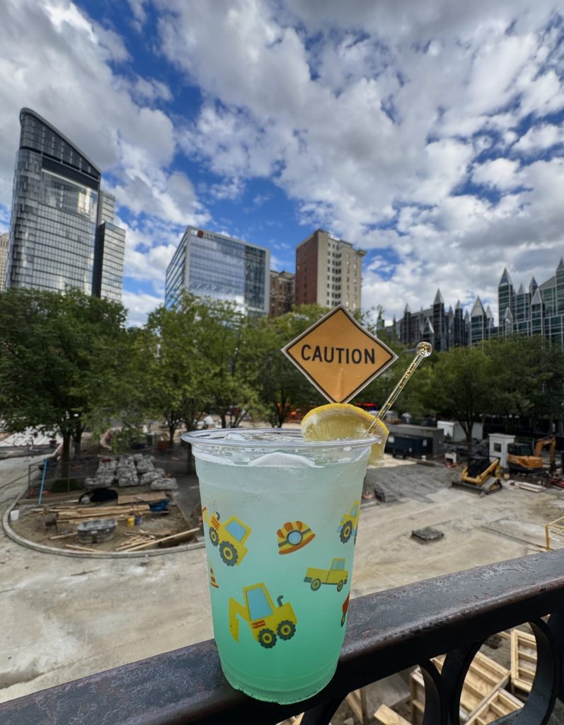 The Yard, Signature Cocktail, “Catwalk Candy,” featuring cotton candy-infused Jose Cuervo, agave, lemon juice, topped with club soda.